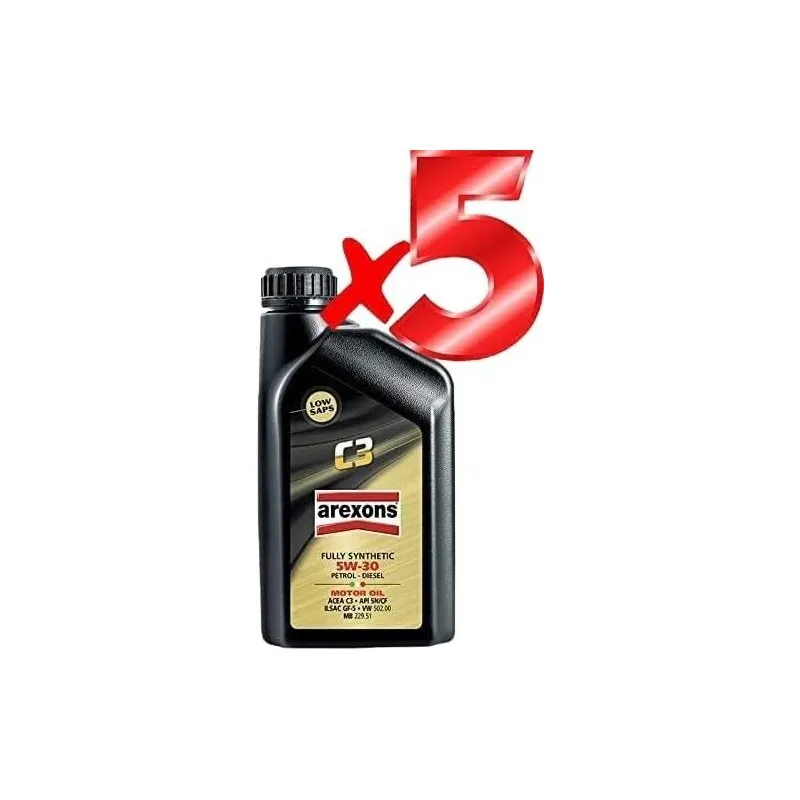 5 LITRI  OLIO MOTORE AREXONS AXS 5W30 C3-