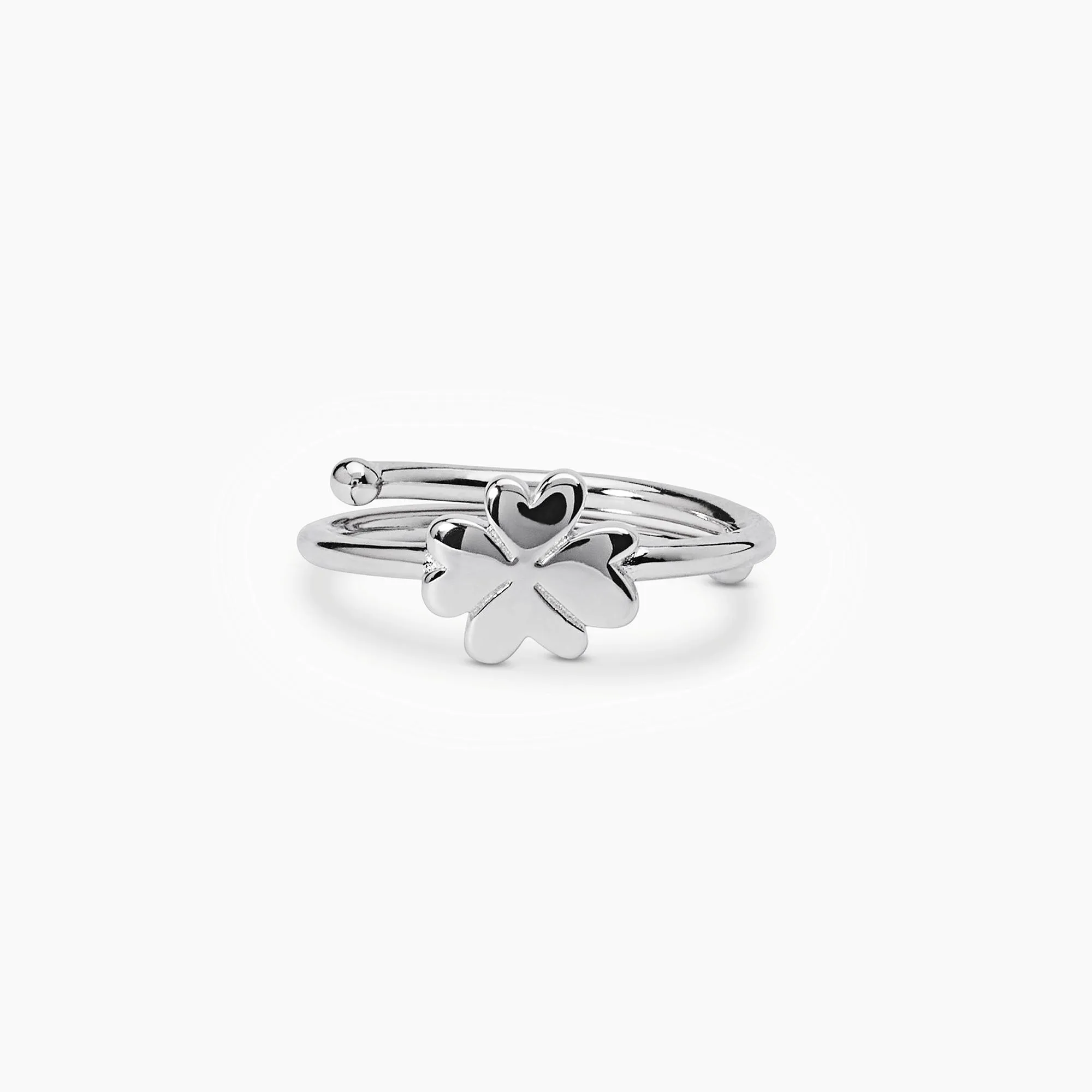 Anello in argento con quadrifoglio    CERCAMI
