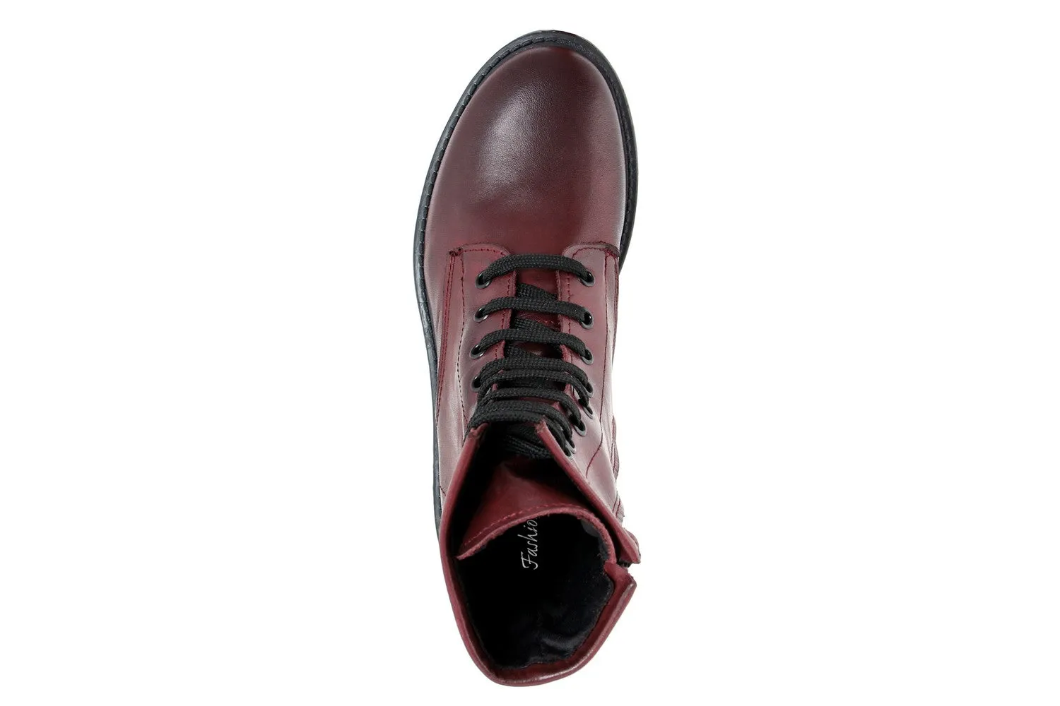 Anfibio Donna in Pelle Bordeaux
