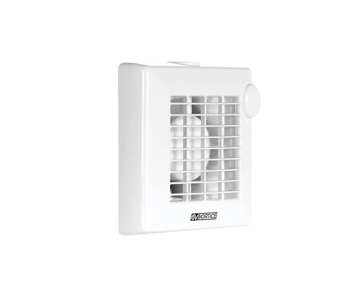 Aspiratore da muro con timer per spegnimento Vortice 100x100 mm