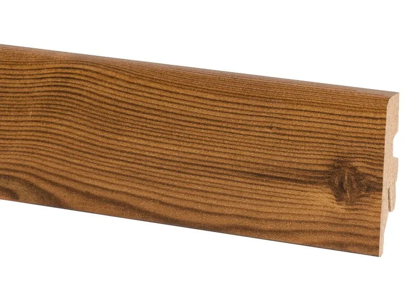 Battiscopa in HDF effetto pino antico H 6 cm