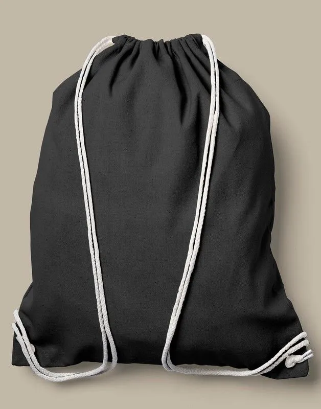 Borsa / zaino con coulisse in cotone canvas per bambini