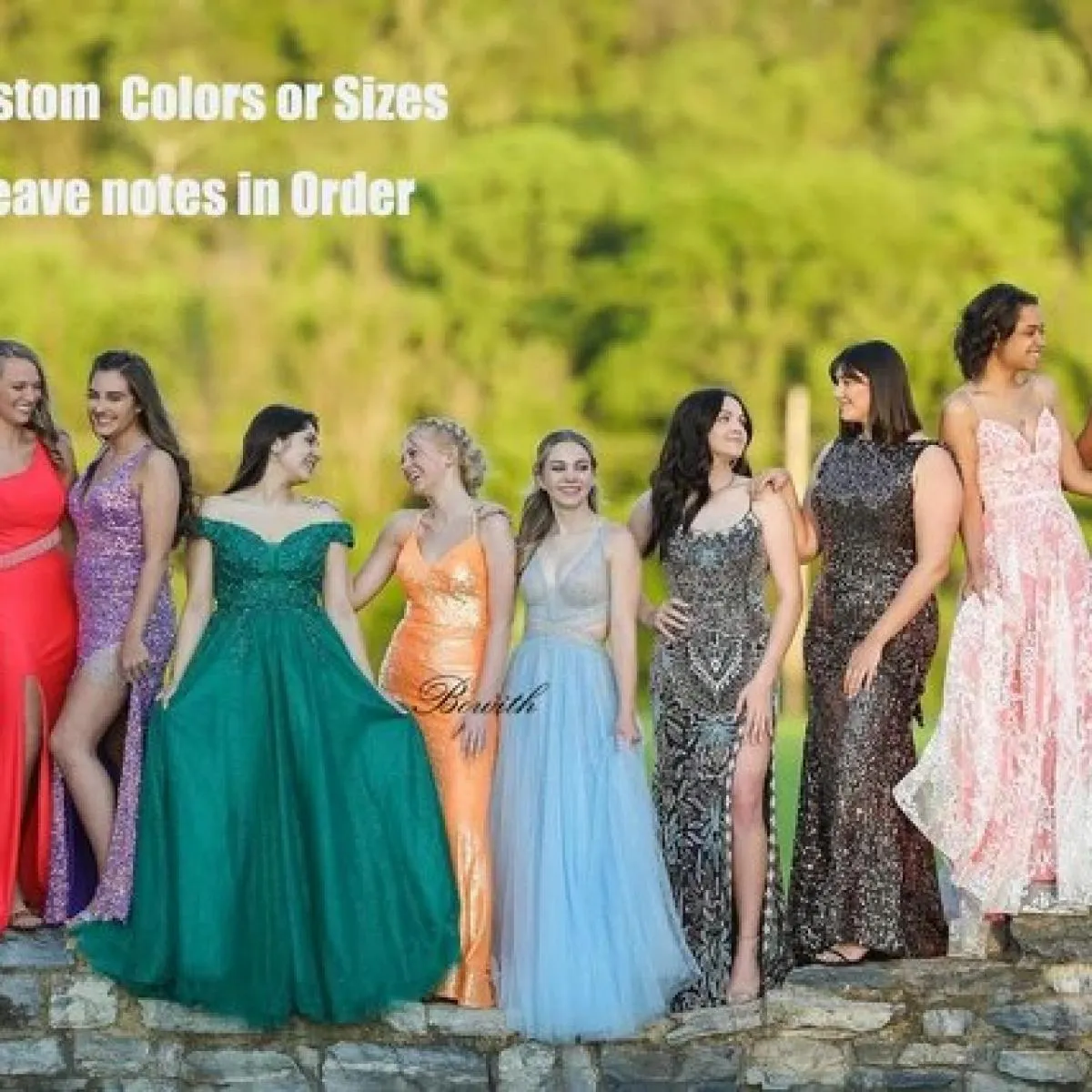Bowith Abiti eleganti da ballo Treno staccabile Abito da festa a sirena Abiti da sera lucidi per feste di gala Ritorno a casa fo