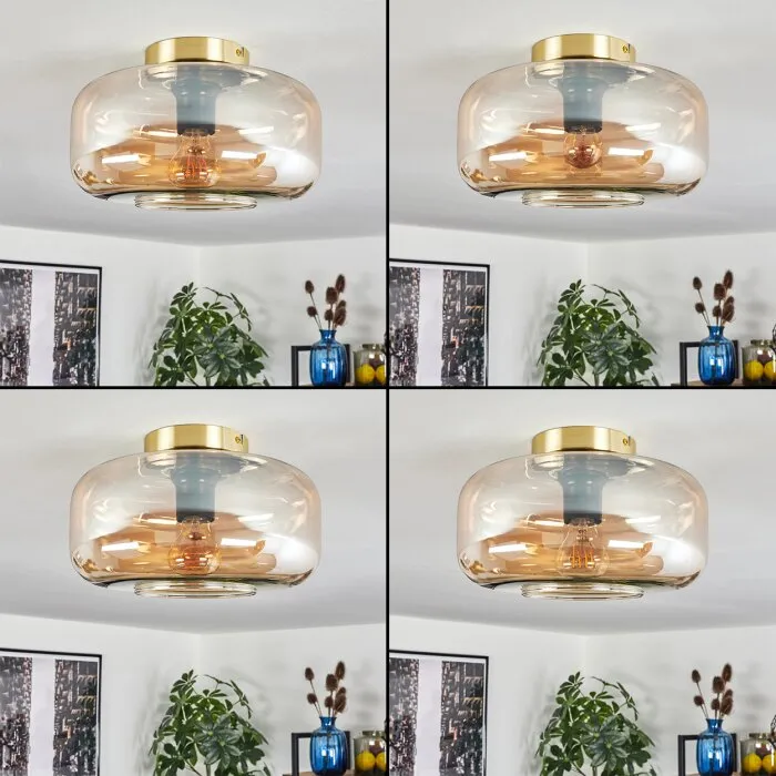 Boza Plafoniera Ottone, 1-Luce