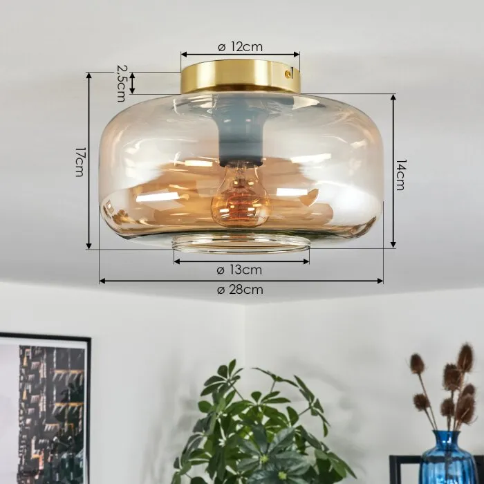 Boza Plafoniera Ottone, 1-Luce