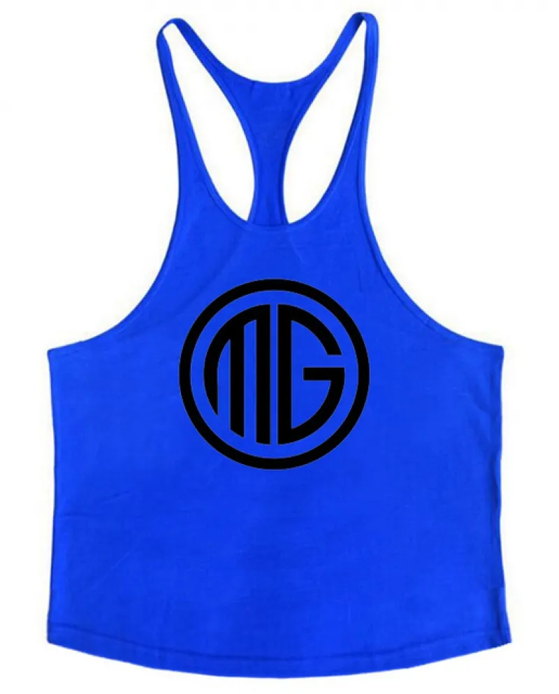 Canotta fitness Uomo Bodybuilding Abbigliamento di marca Sportwear Stringer Camicia da uomo Gilet slim Fit Canottiere in cotone