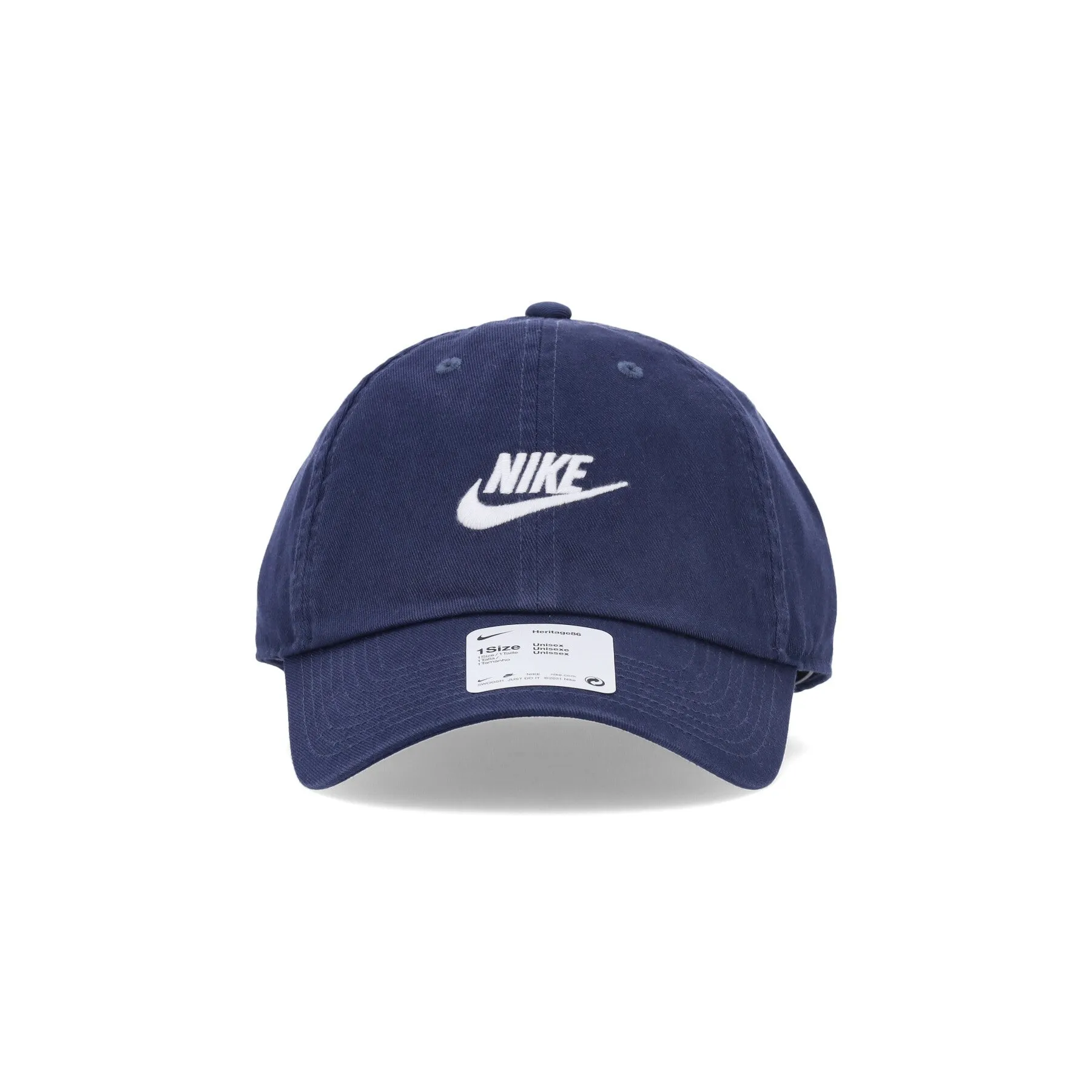 Cappellino Visiera Curva Uomo H86 Futura Washed Midnight Navy/white