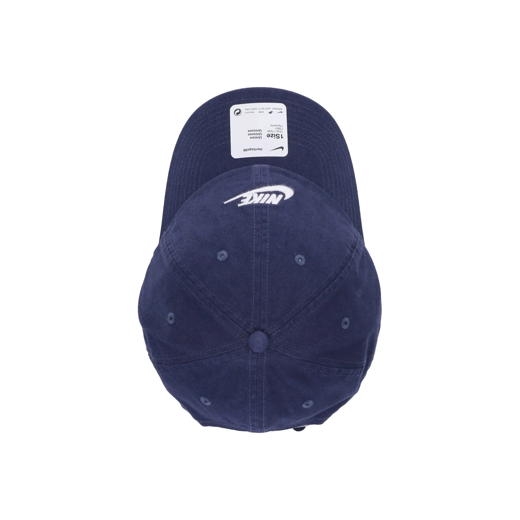 Cappellino Visiera Curva Uomo H86 Futura Washed Midnight Navy/white