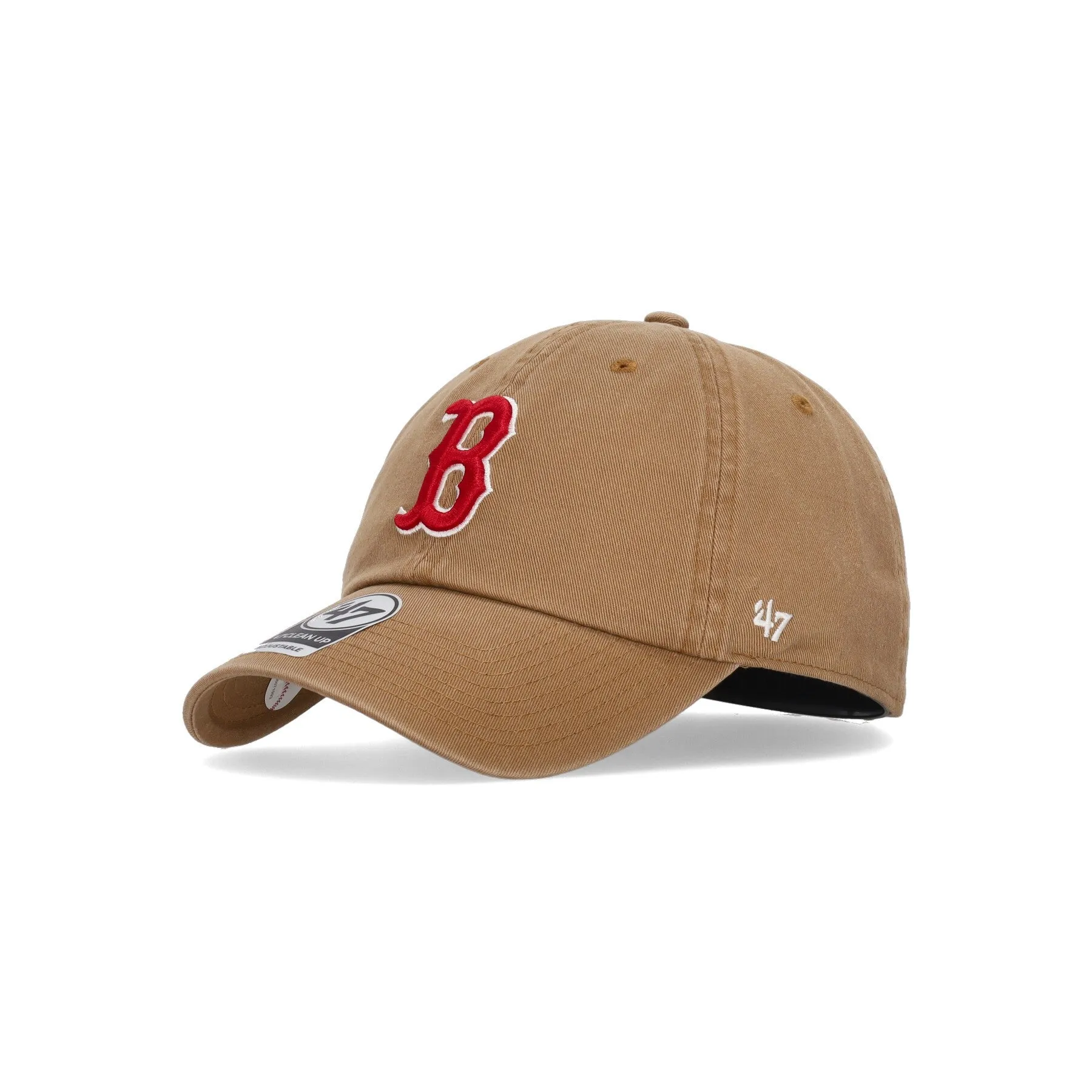 Cappellino Visiera Curva Uomo Mlb Clean Up Bosred Camel