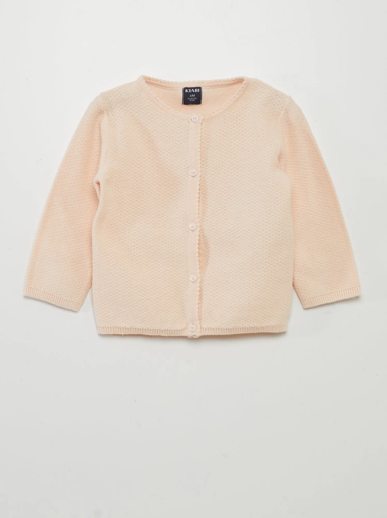 Cardigan in maglia fantasia - ROSA