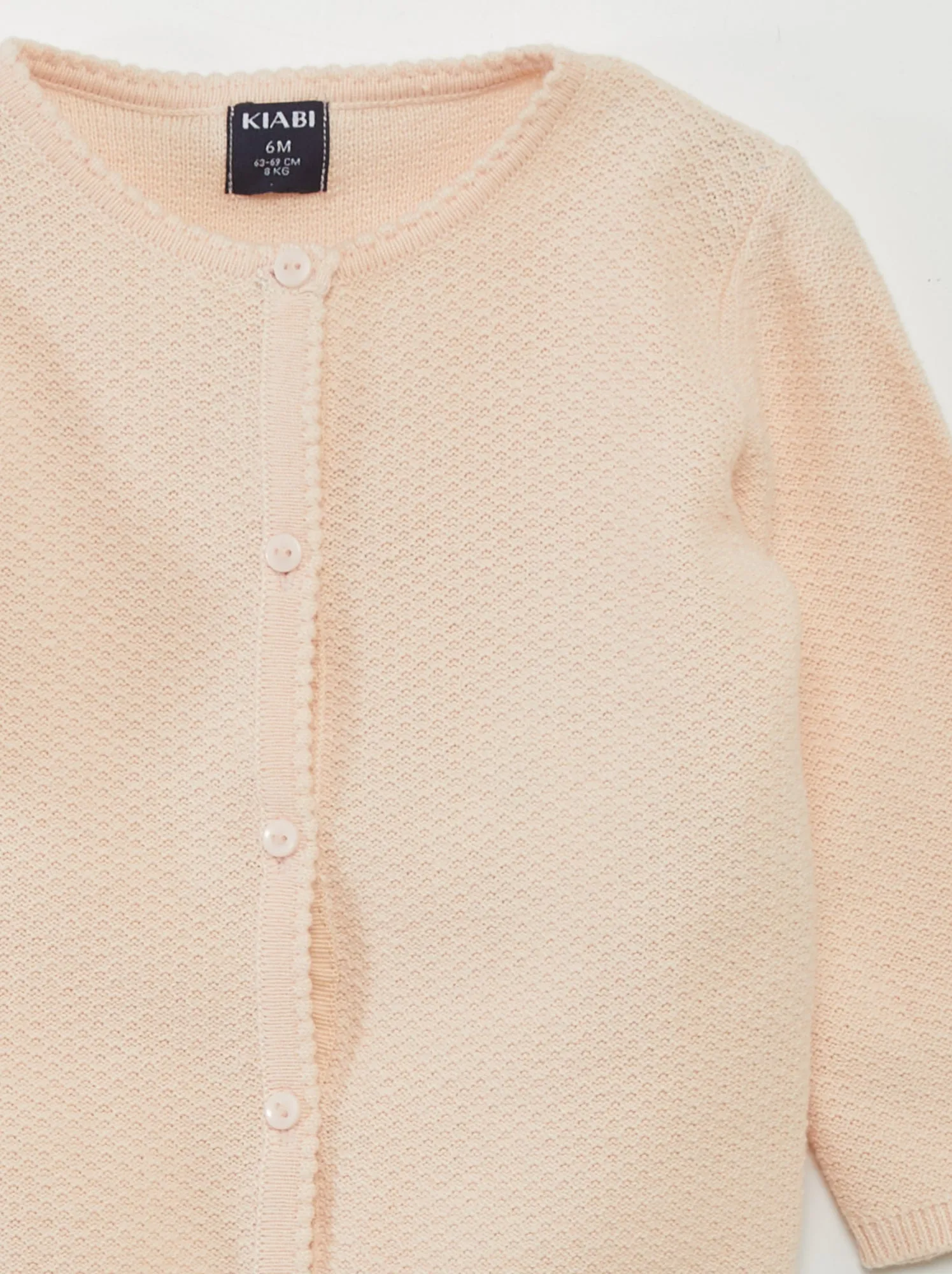 Cardigan in maglia fantasia - ROSA