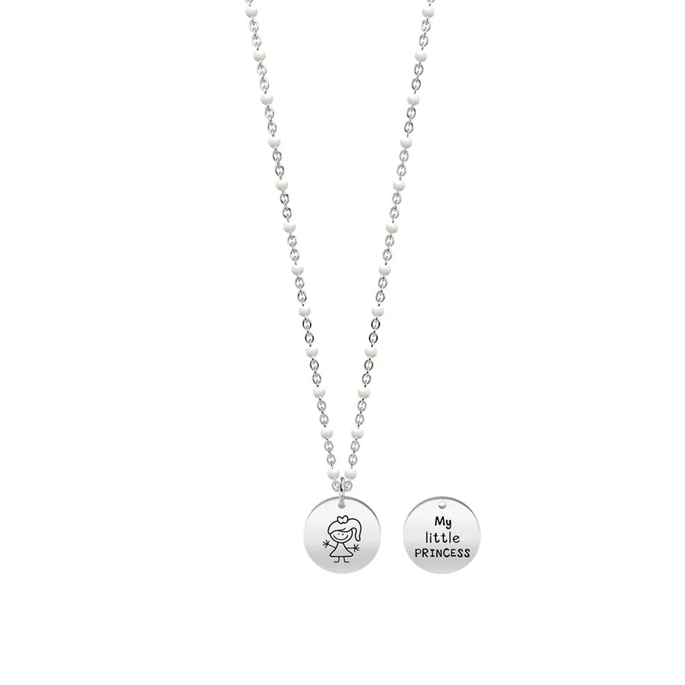 Collana Kidult in Acciaio e Smalti | Girl – Family – 751091