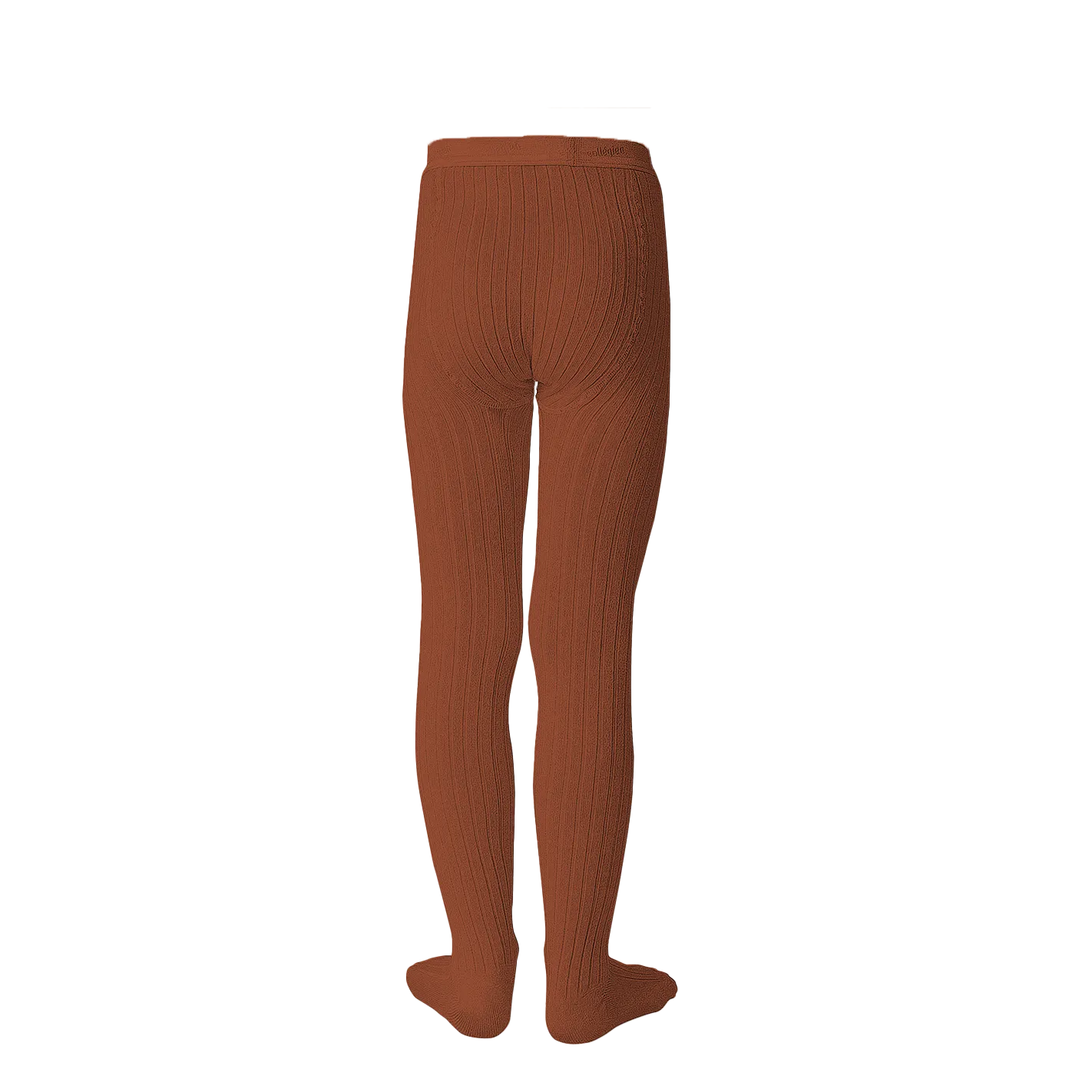  COLLEGIEN   LOUISE - Collant a coste in misto cotone | Marrone