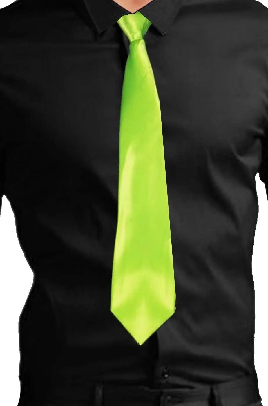 Cravatta fluo neon Morpheus verde