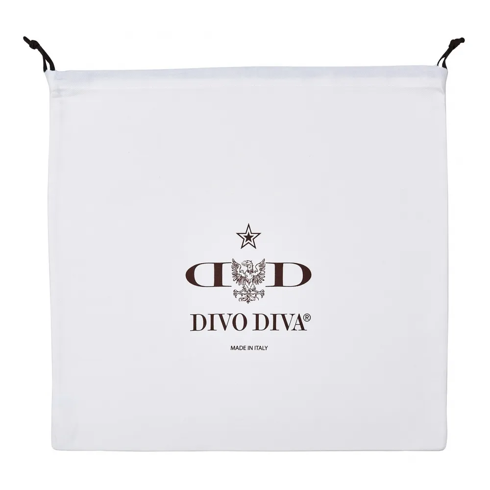 Divo Diva - San Remo - Nero Scuro - Borsa in Pelle - Made in Italy - Life is a Game Collection - Alta Qualità Luxury