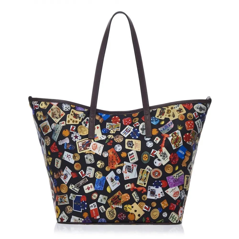 Divo Diva - San Remo - Nero Scuro - Borsa in Pelle - Made in Italy - Life is a Game Collection - Alta Qualità Luxury