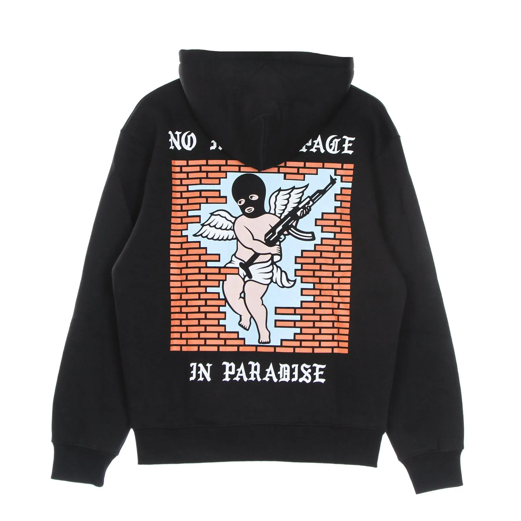 Felpa Cappuccio Uomo No More Space Hoodie Black