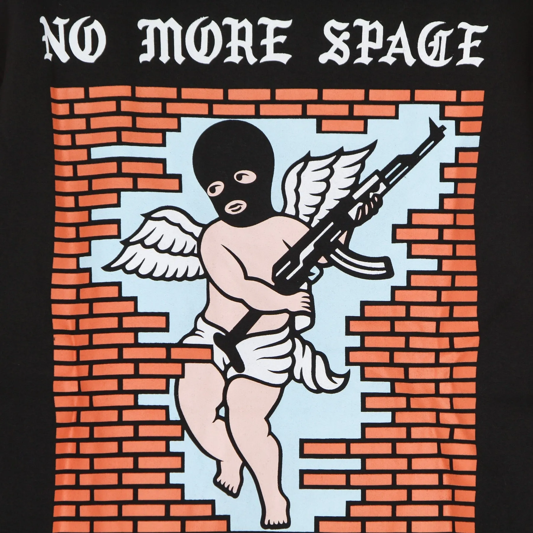 Felpa Cappuccio Uomo No More Space Hoodie Black