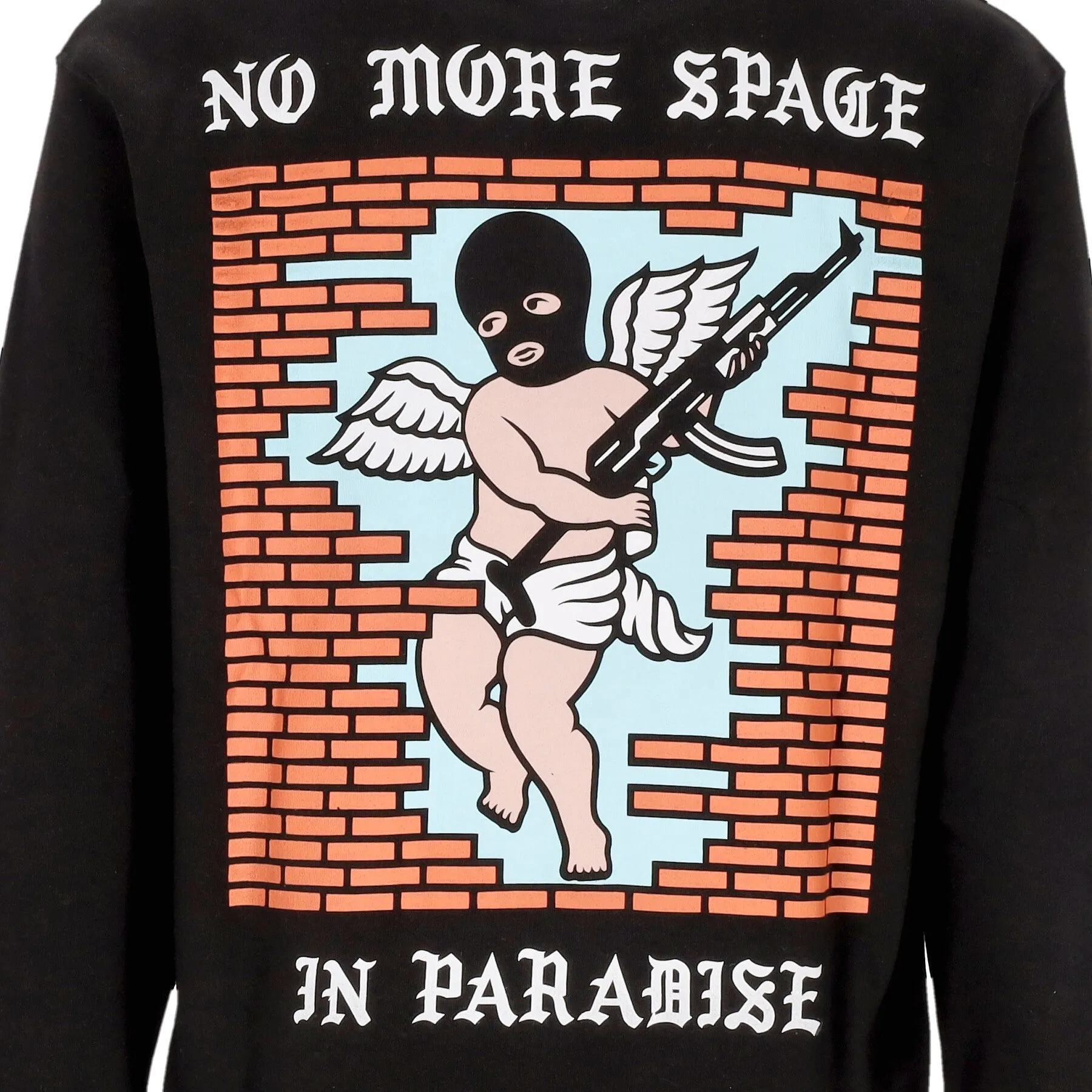 Felpa Cappuccio Uomo No More Space Hoodie Black