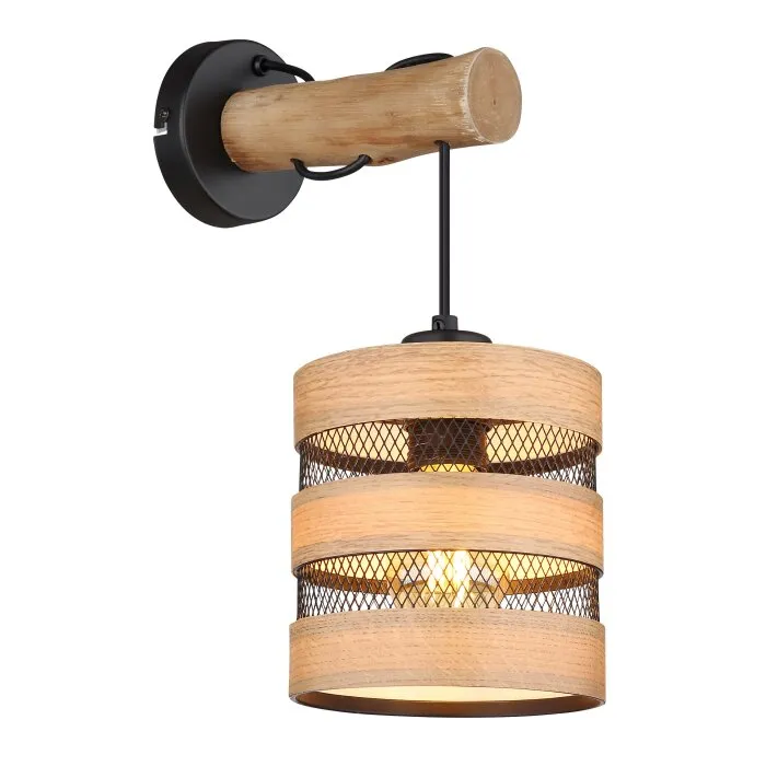 Globo SOENI Applique Nero, 1-Luce