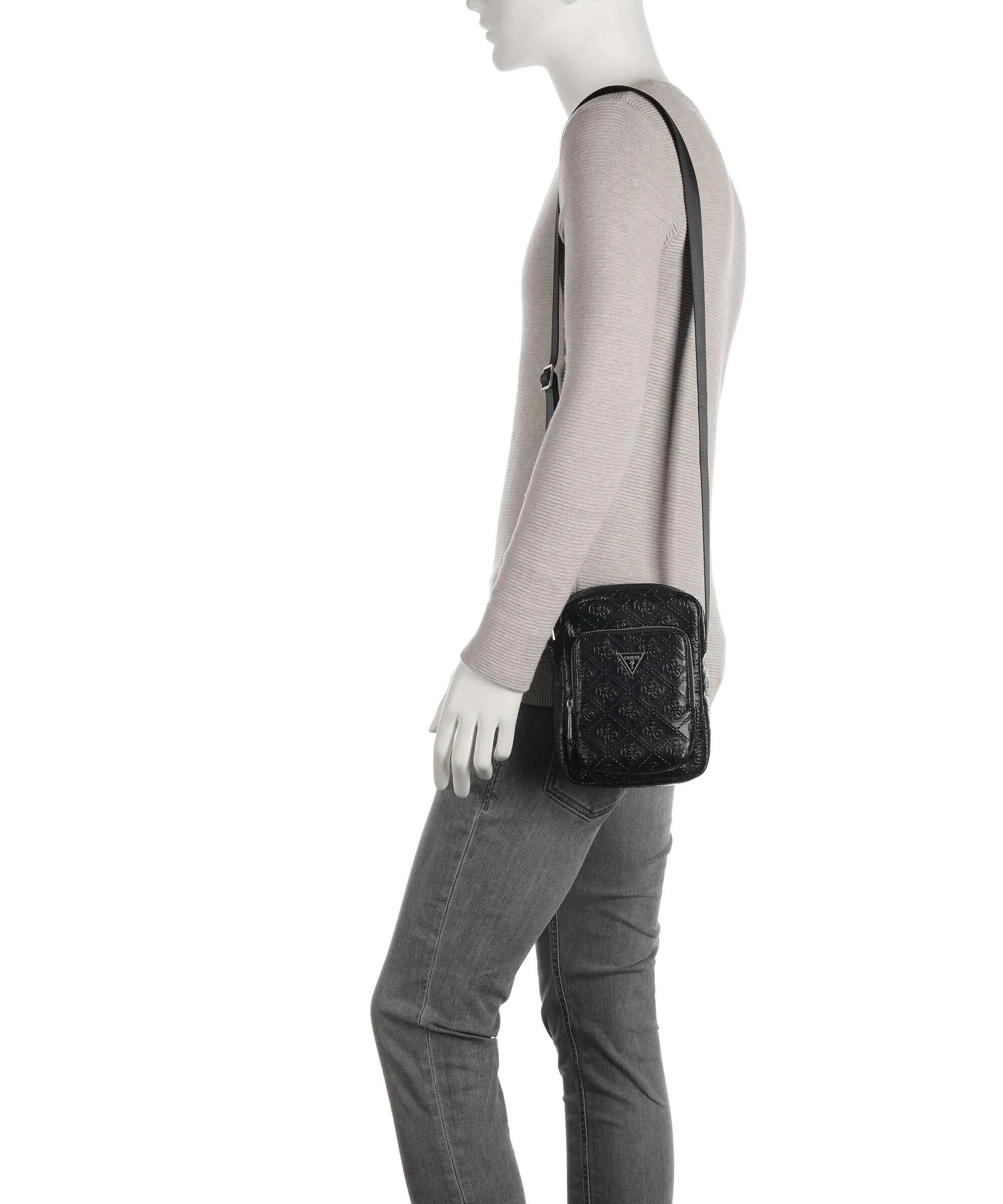  Guess Milano Borsa a tracolla pelle sintetica nero  