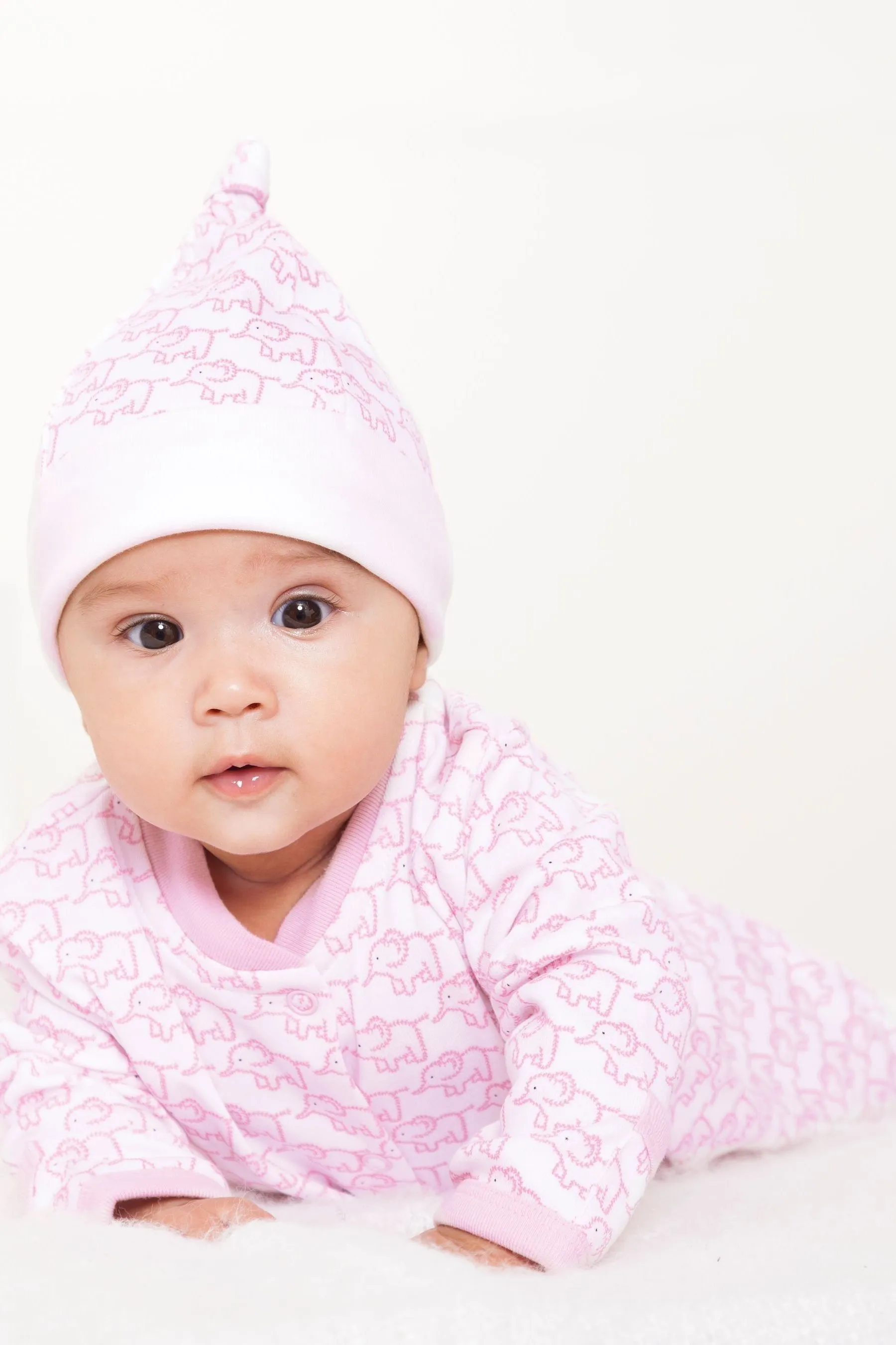 JoJo Maman - Bébé - Tutina in Neonati di cotone con elefantino    