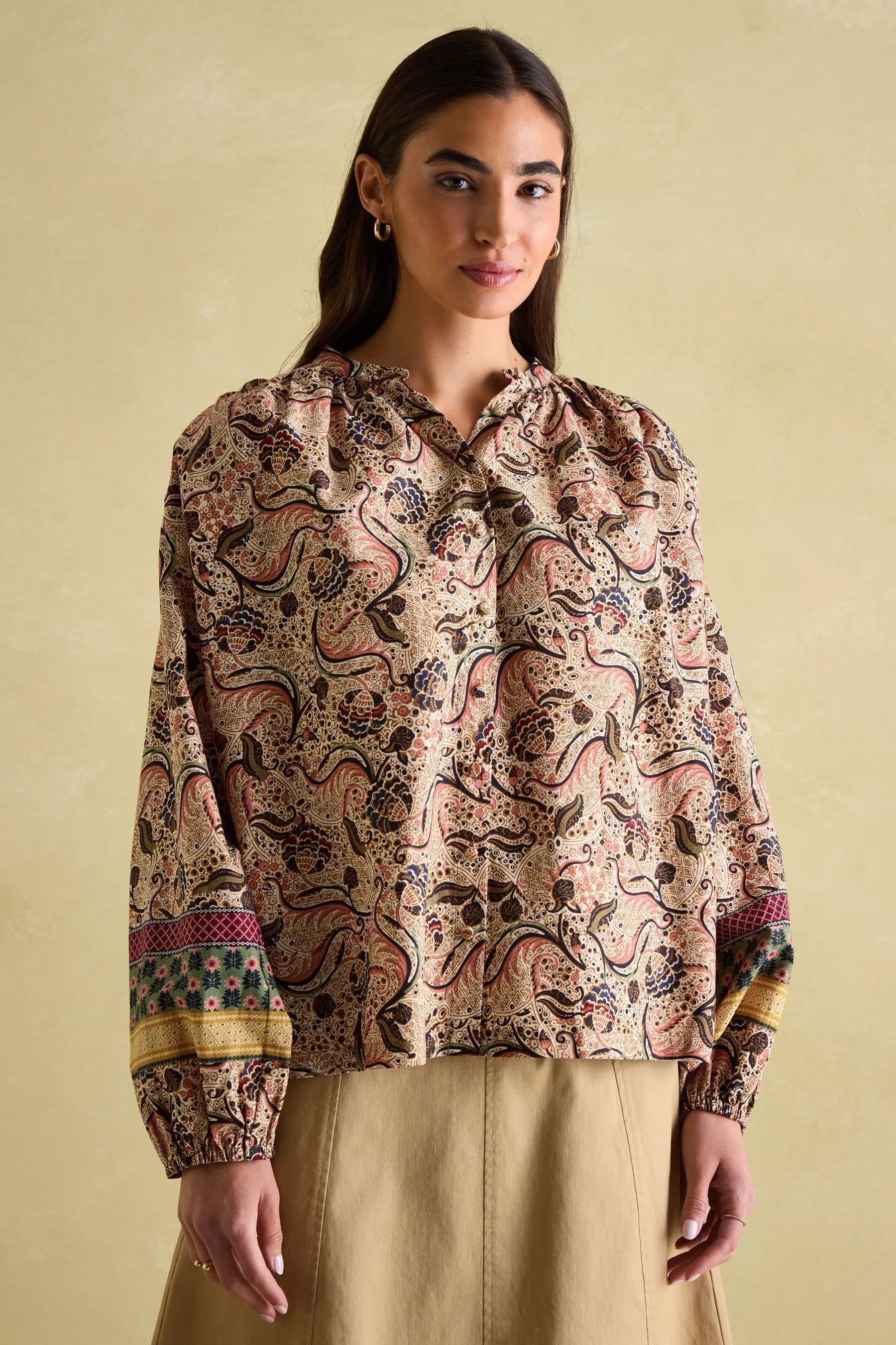 Joules Cecilia Button Down Blouse    