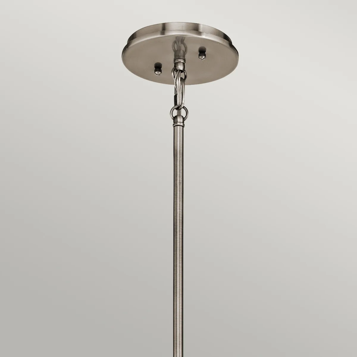 Kichler  Lampada a sospensione in acciaio diffusore in vetro a 3 luci dal design moderno Emory - 100W