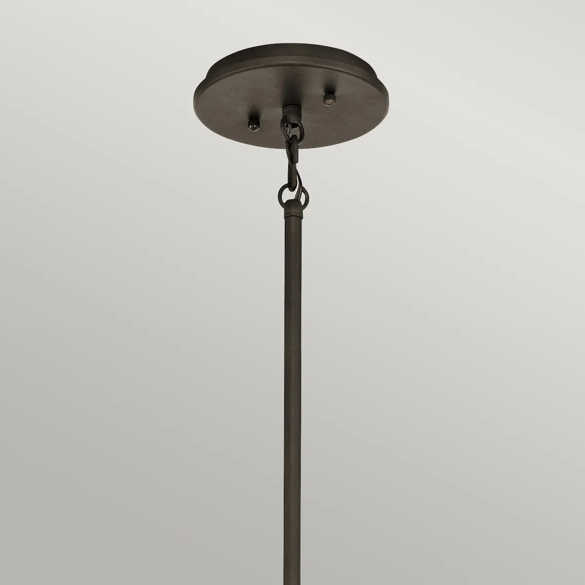 Kichler  Lampada a sospensione in acciaio diffusore in vetro a 3 luci dal design moderno Emory - 100W