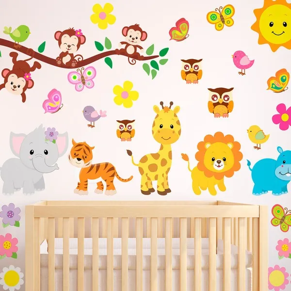 Kit animali della giungla - ADESIVI BAMBINI
