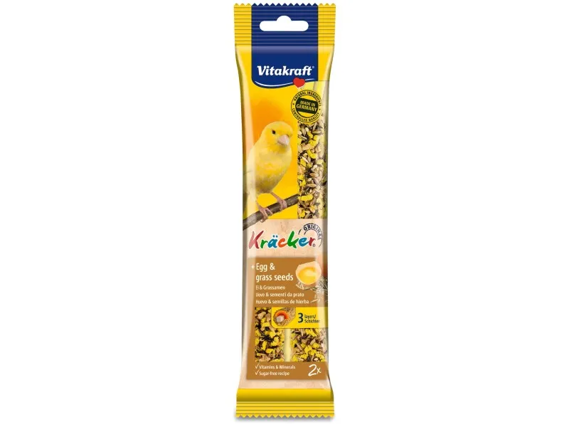 Kracker per canarini Vitakraft uovo e semenze 60 g