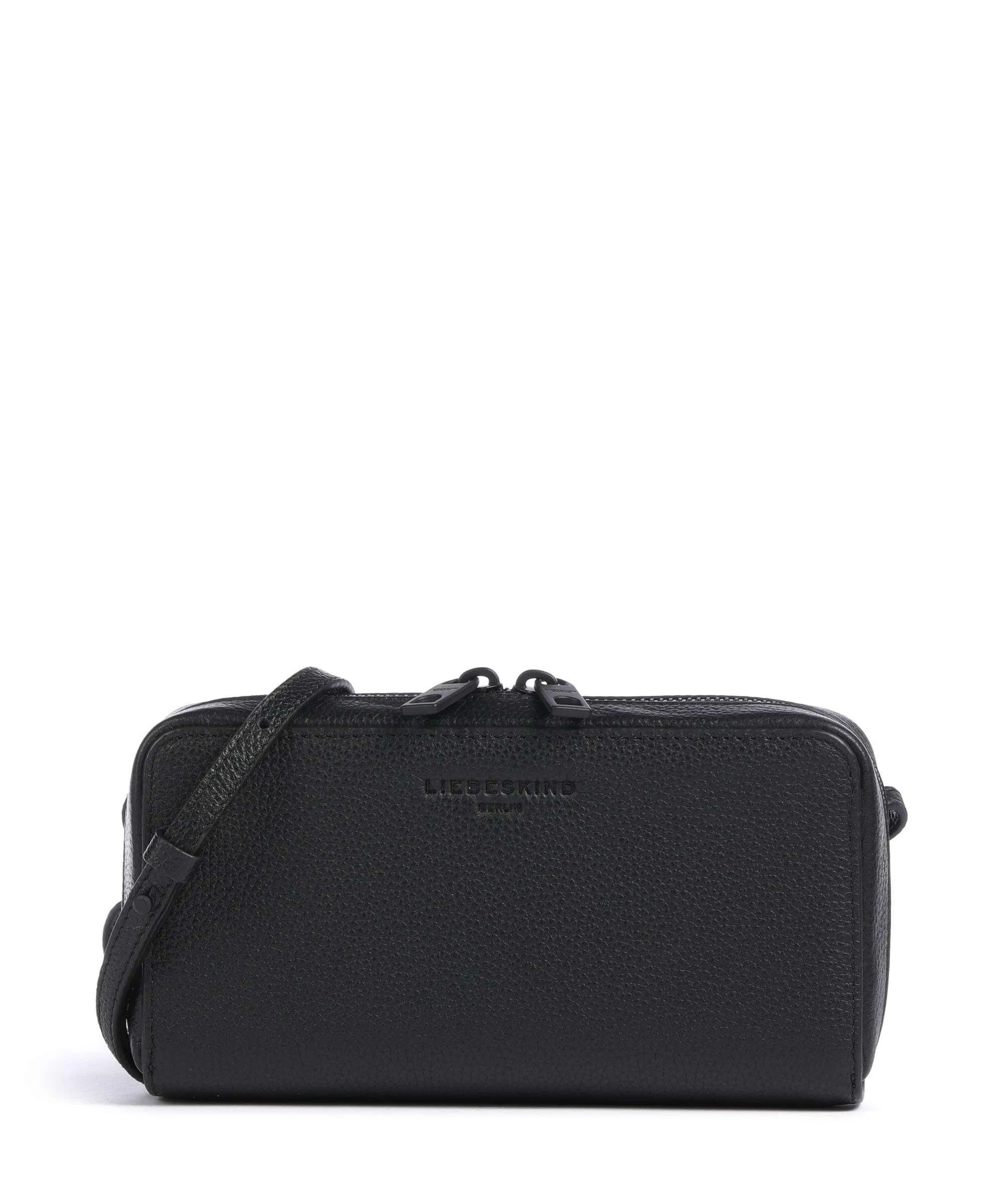  Liebeskind Lou Small Pebble XS Portafoglio pelle di vacchetta grana nero  