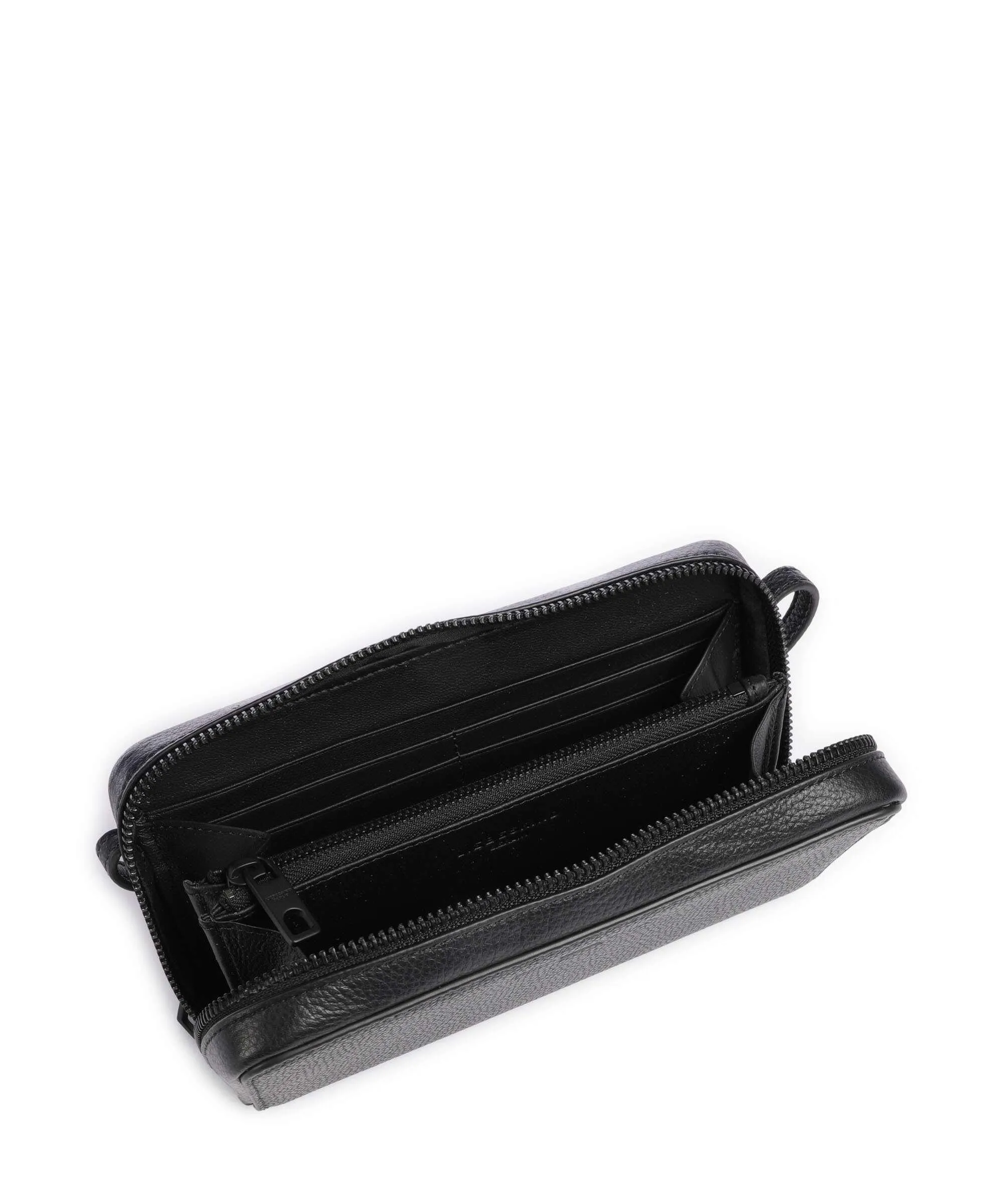  Liebeskind Lou Small Pebble XS Portafoglio pelle di vacchetta grana nero  