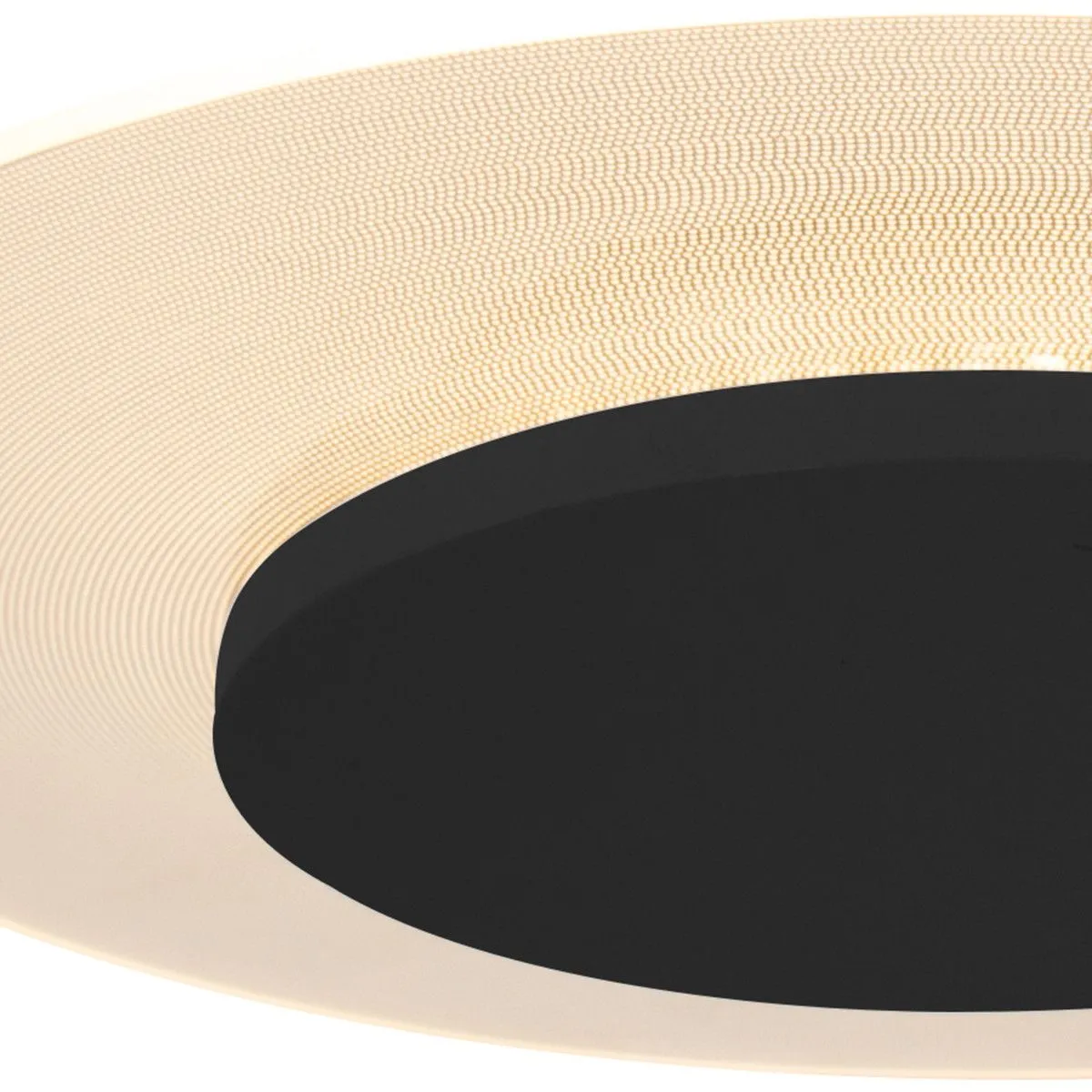 Moderne plafondlamp wit met zwart 28cm incl. LED - Lido