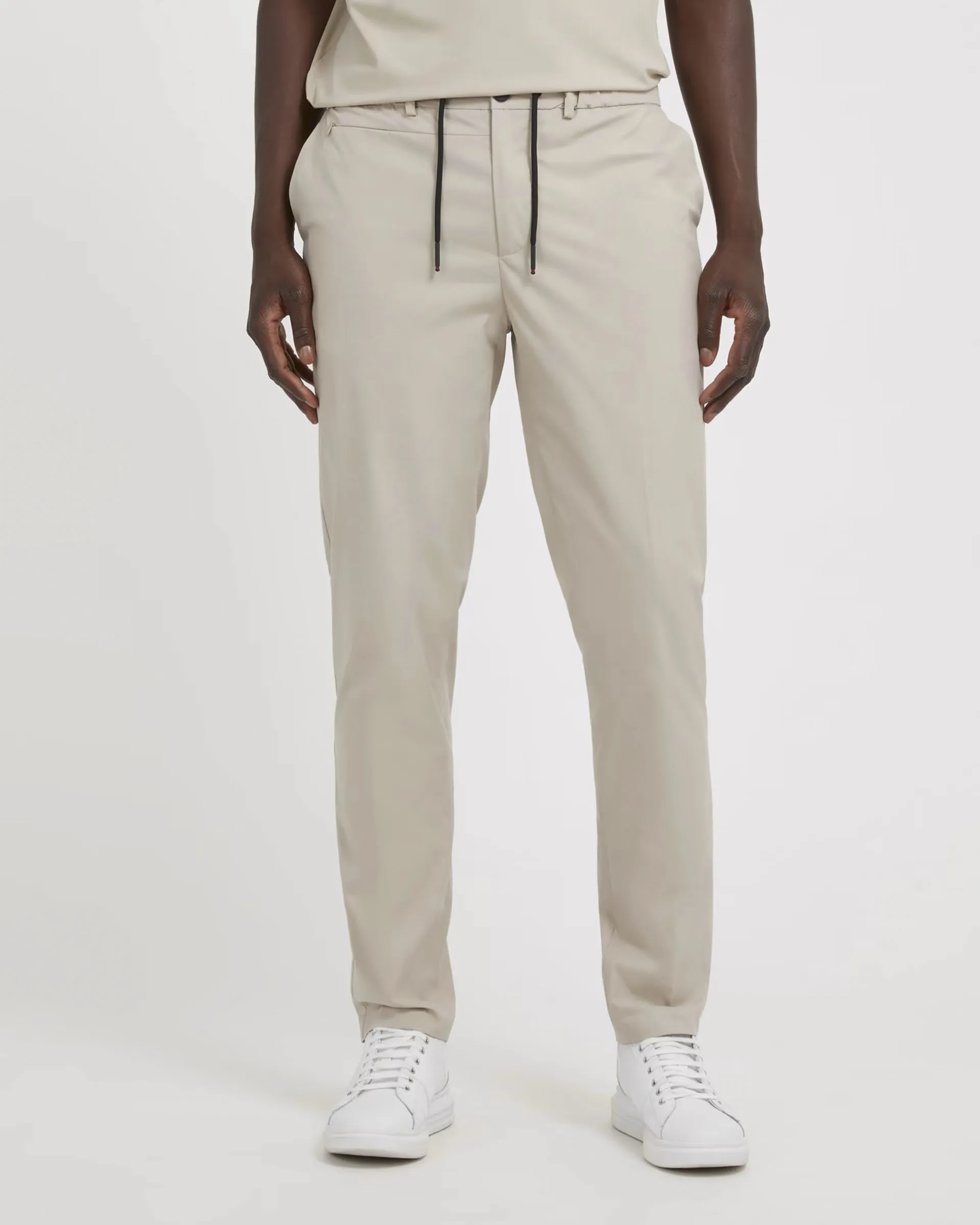 Pantalaccio beige in tessuto tecnico