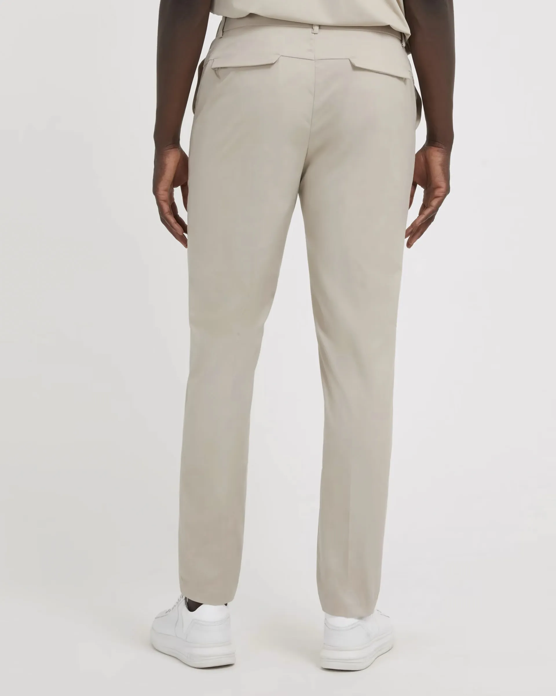 Pantalaccio beige in tessuto tecnico