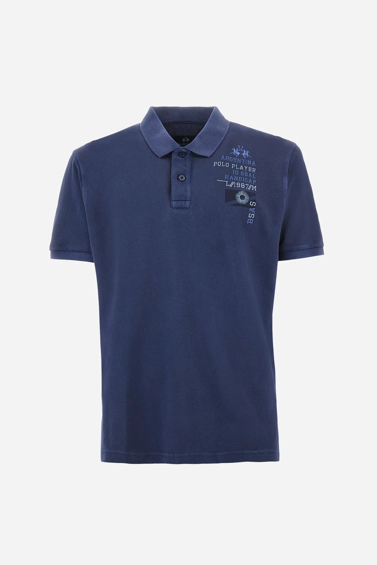 Regular-fit polo in cotton - Yazid