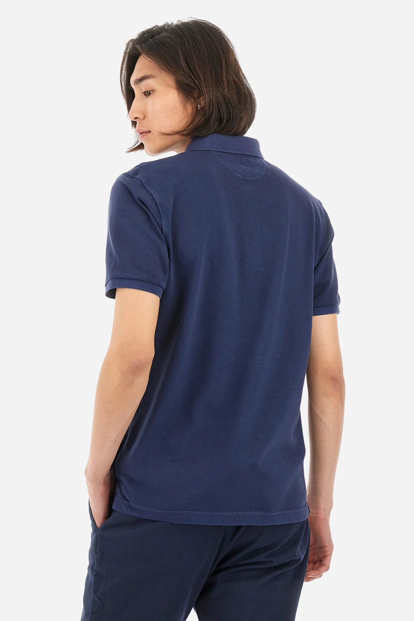 Regular-fit polo in cotton - Yazid
