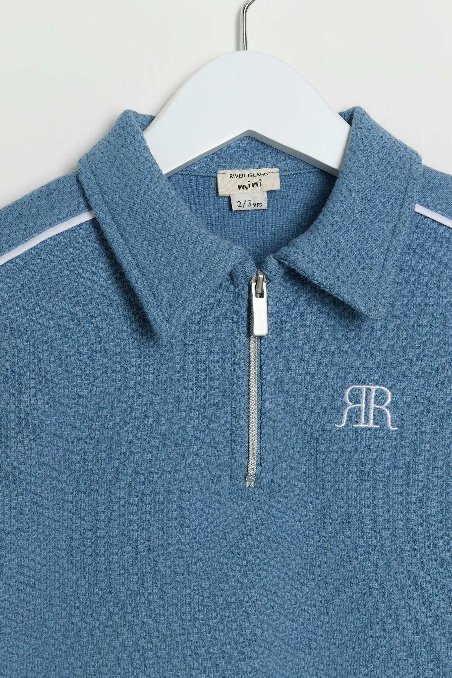 River Island Mini Boys Ecru Pique Polo Set    