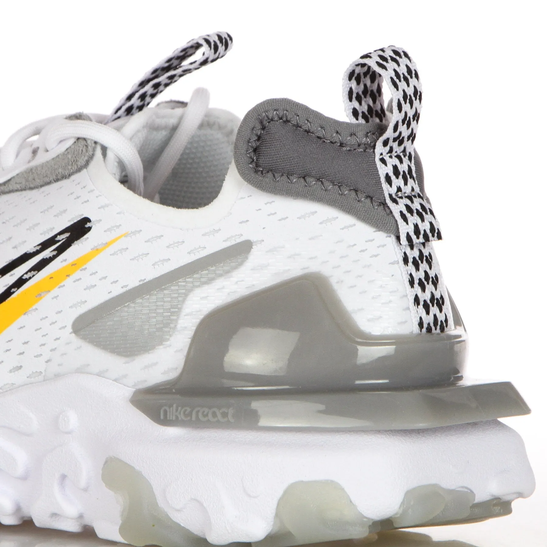 Scarpa Bassa Uomo React Vision White/black/lt Smoke Grey/smoke Grey