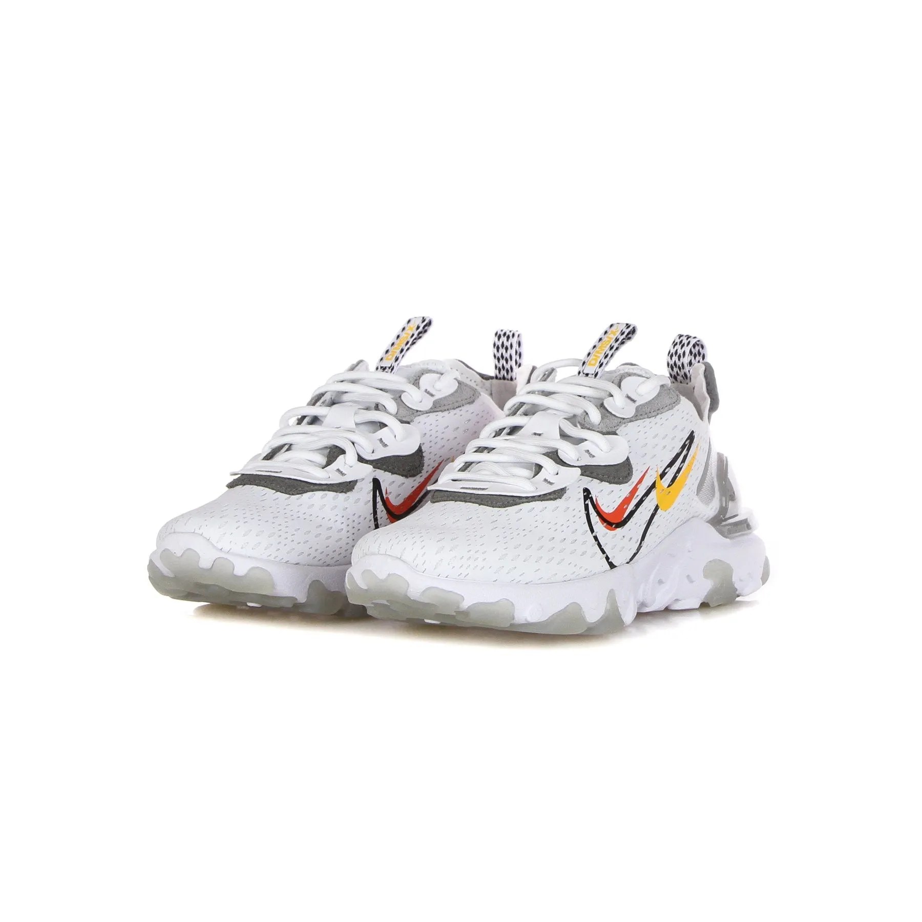 Scarpa Bassa Uomo React Vision White/black/lt Smoke Grey/smoke Grey