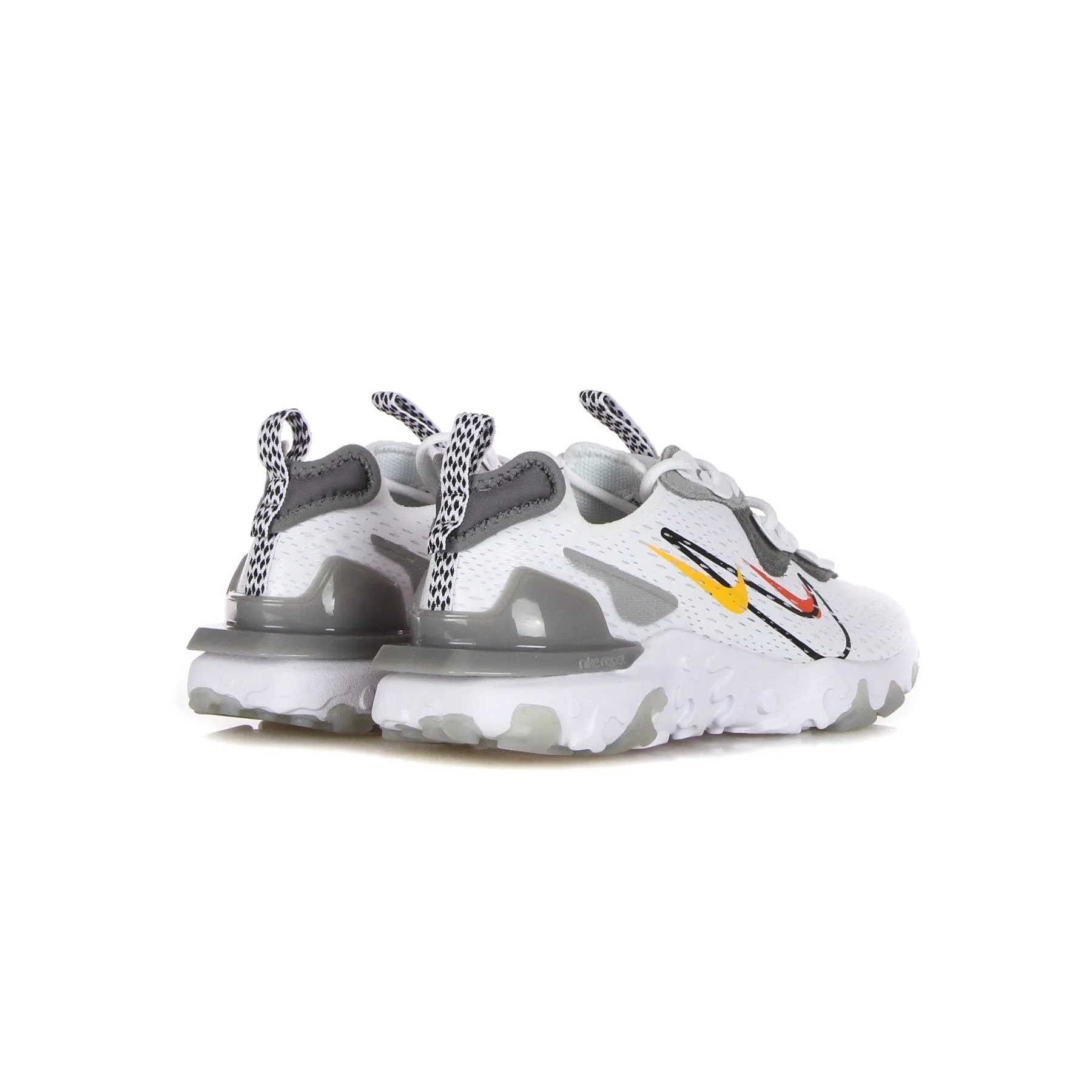 Scarpa Bassa Uomo React Vision White/black/lt Smoke Grey/smoke Grey