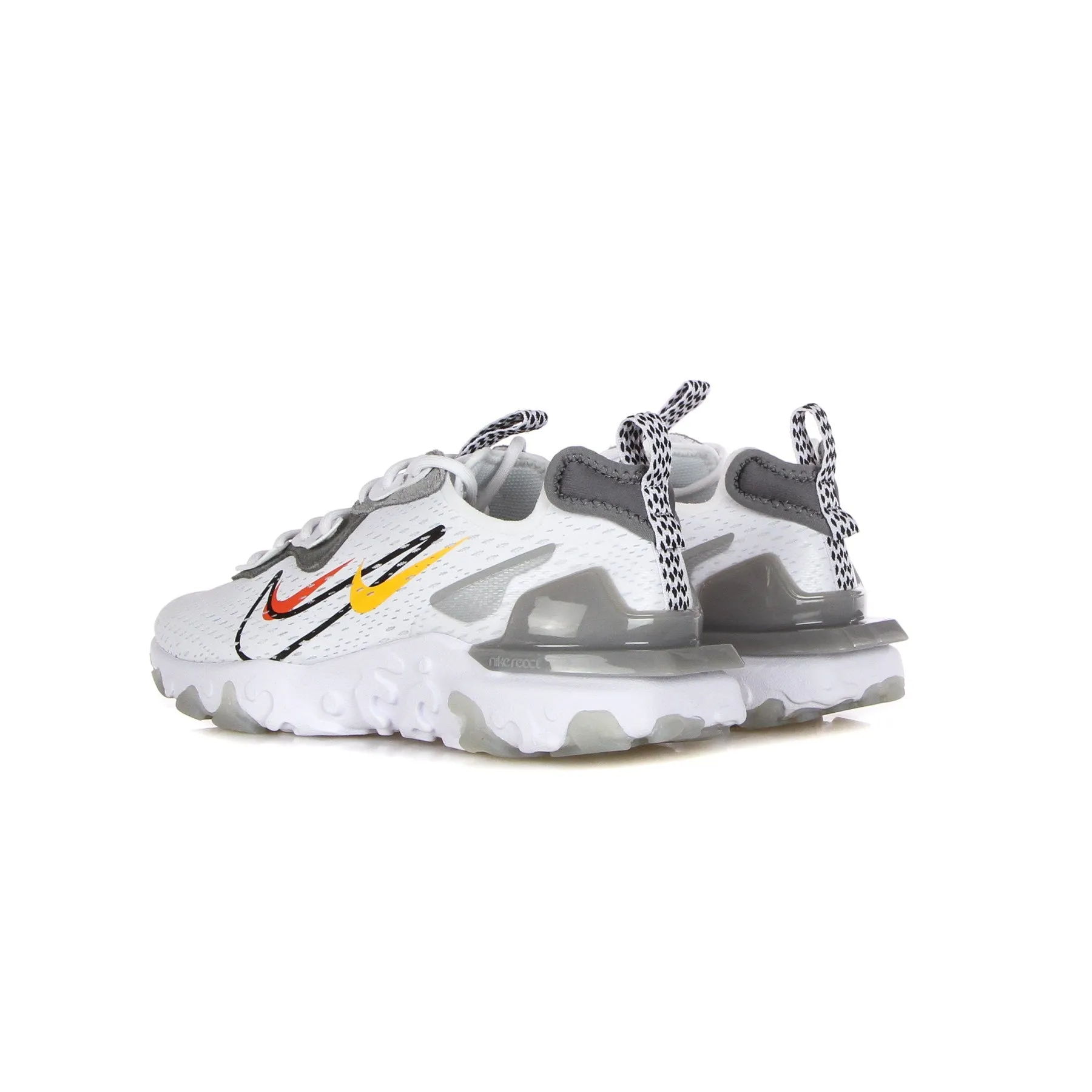 Scarpa Bassa Uomo React Vision White/black/lt Smoke Grey/smoke Grey