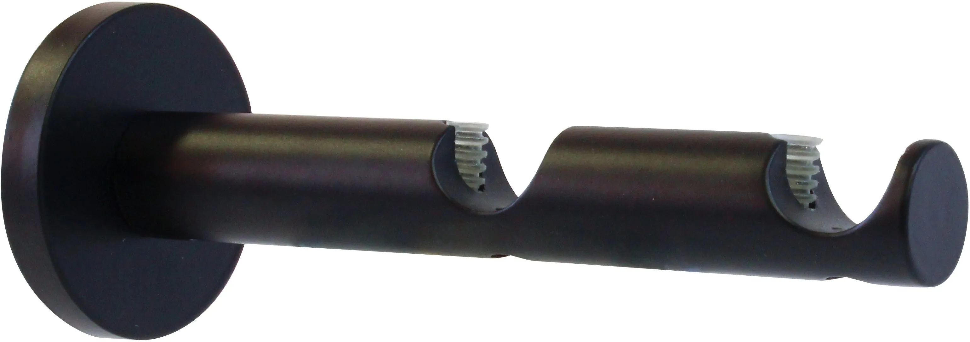 Supporto bastone tenda Function a 2 vie nero Ø 2 x 12 cm