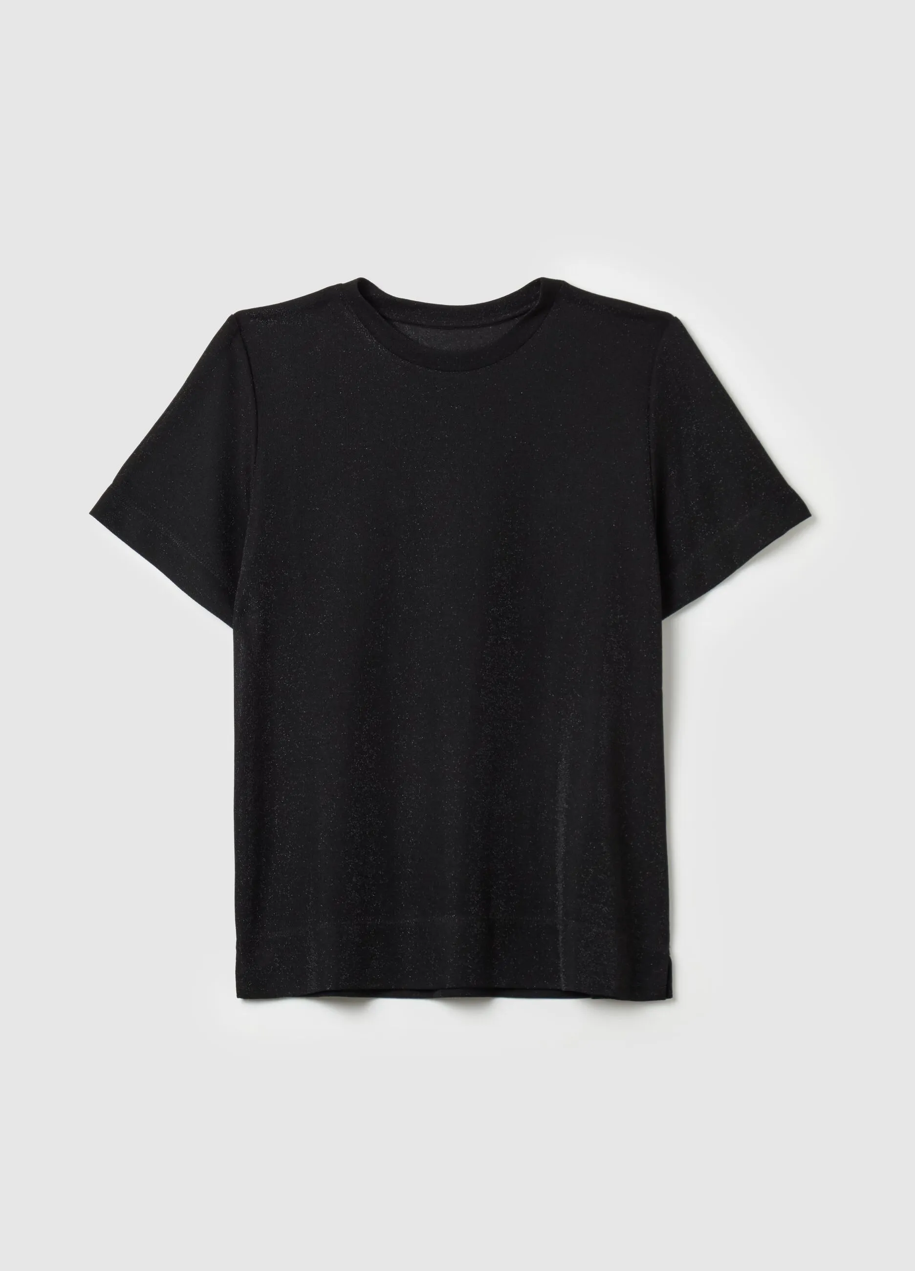 T-shirt in lurex con spacchetti