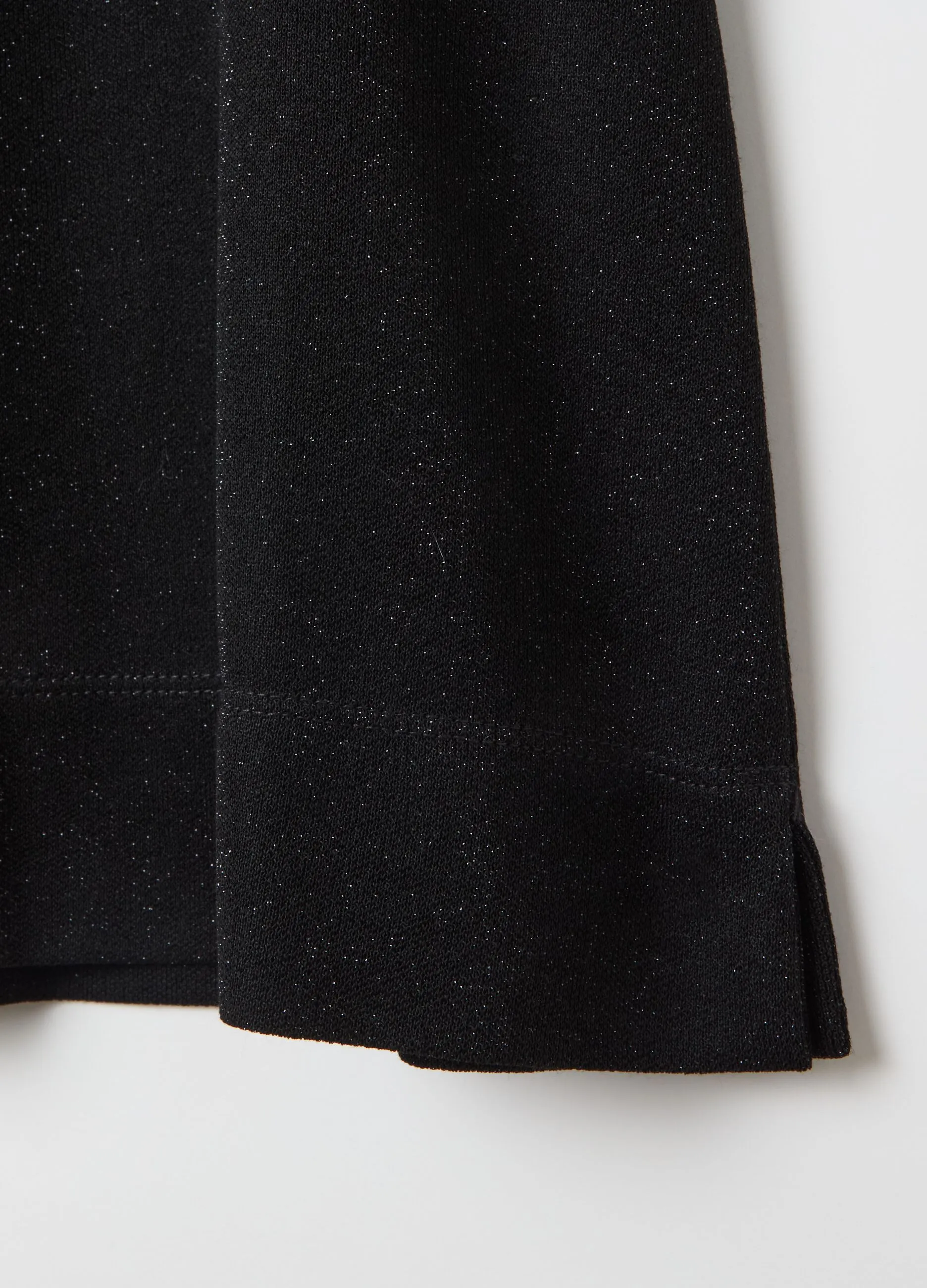 T-shirt in lurex con spacchetti