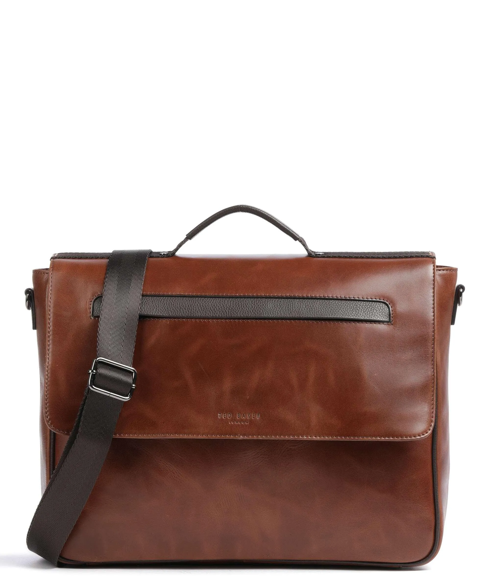  Ted Baker Raymon Cartella 15″ pelle di vacchetta finemente grana tan  