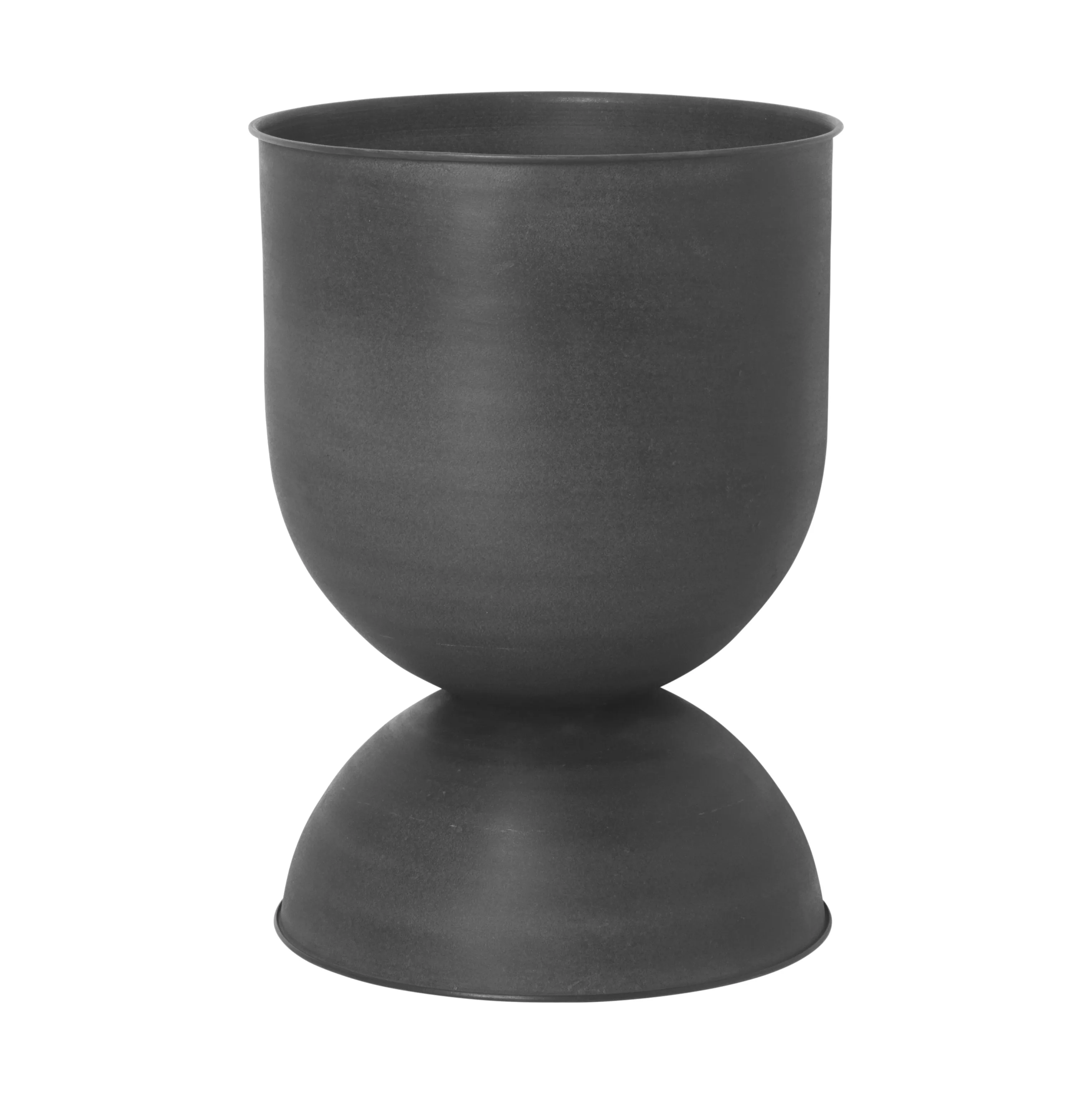 Vaso da fiori Hourglass medio.k3{font-size:18px}nero-grigio scuro