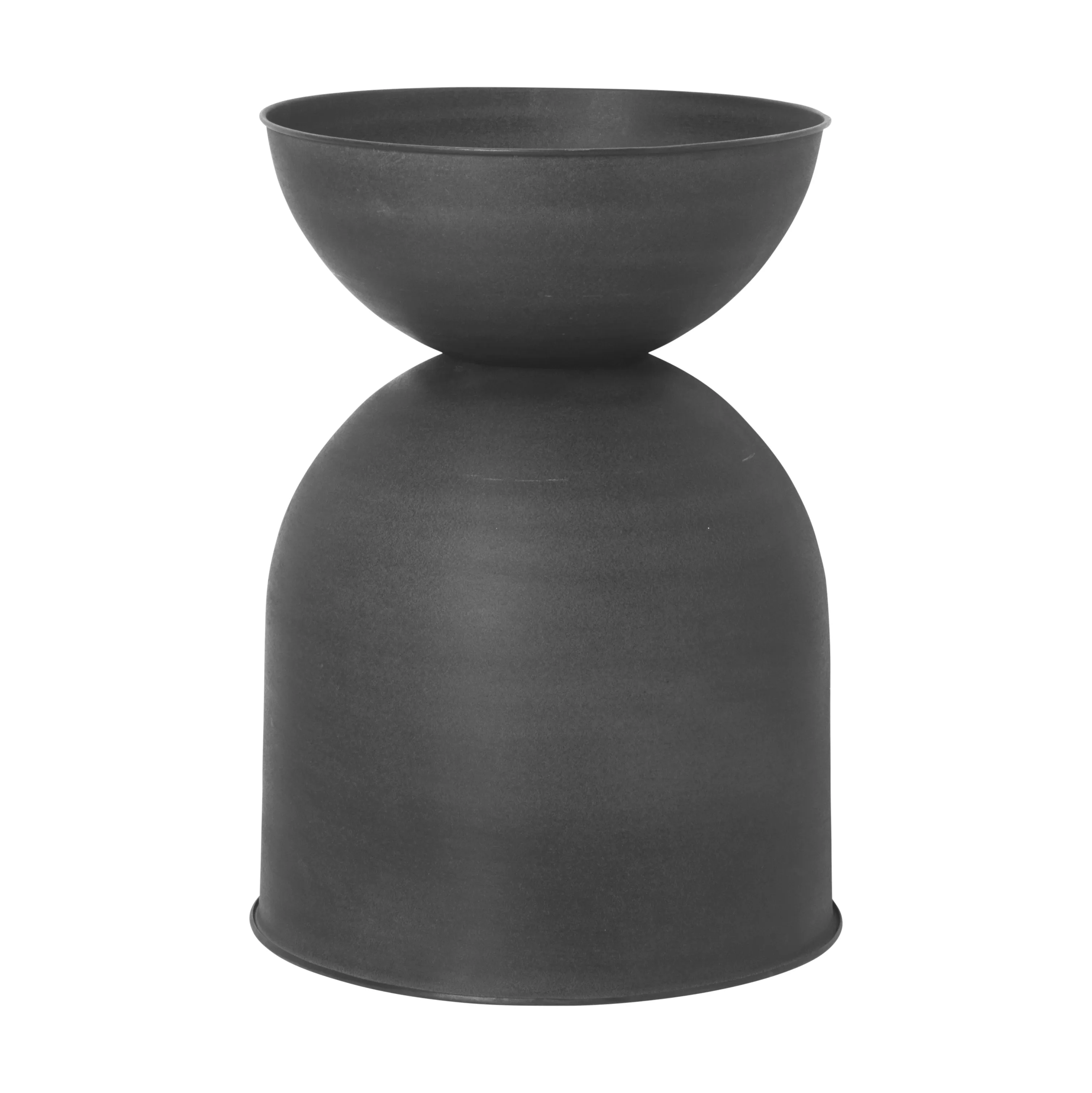 Vaso da fiori Hourglass medio.k3{font-size:18px}nero-grigio scuro