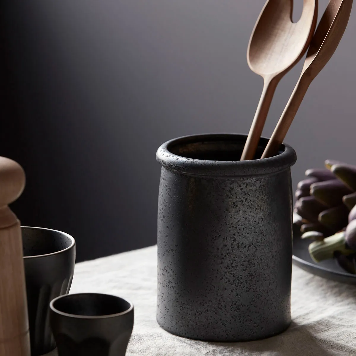 Vaso da fiori Pion Ø 11,5 cm.jm{font-size:18px}grigio-bianco